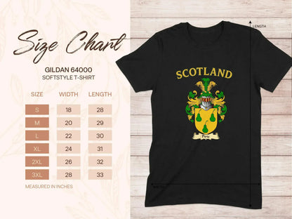 Scotland Shield and Thistle Design T-shirt product type