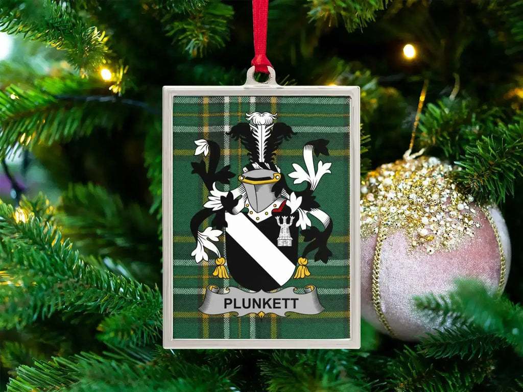 Personalized Family Crest Christmas Ornament product