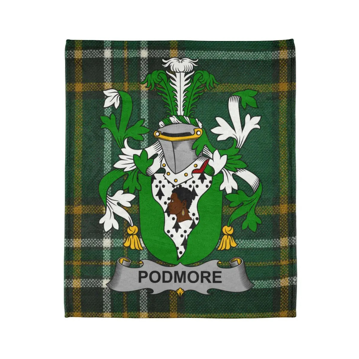 Podmore Heritage Plaid Family Crest Blanket