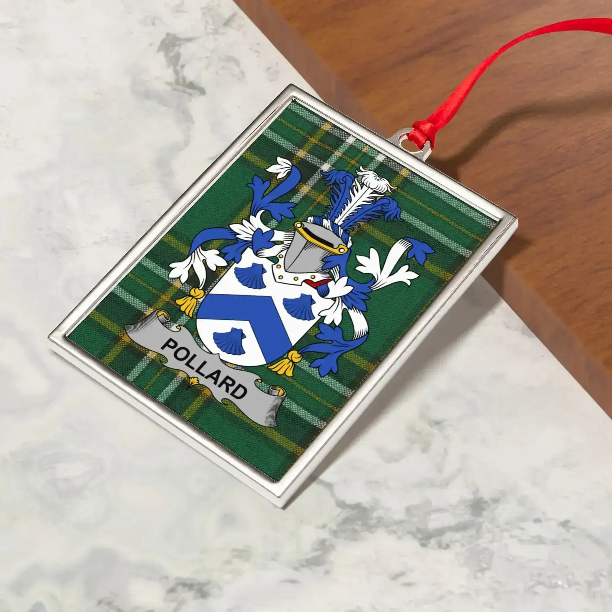 Pollard Family Crest Rectangle Ornament product