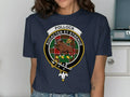 Pollock clan crest emblem tee in black — Audacter et Strenue boar design, unisex fit