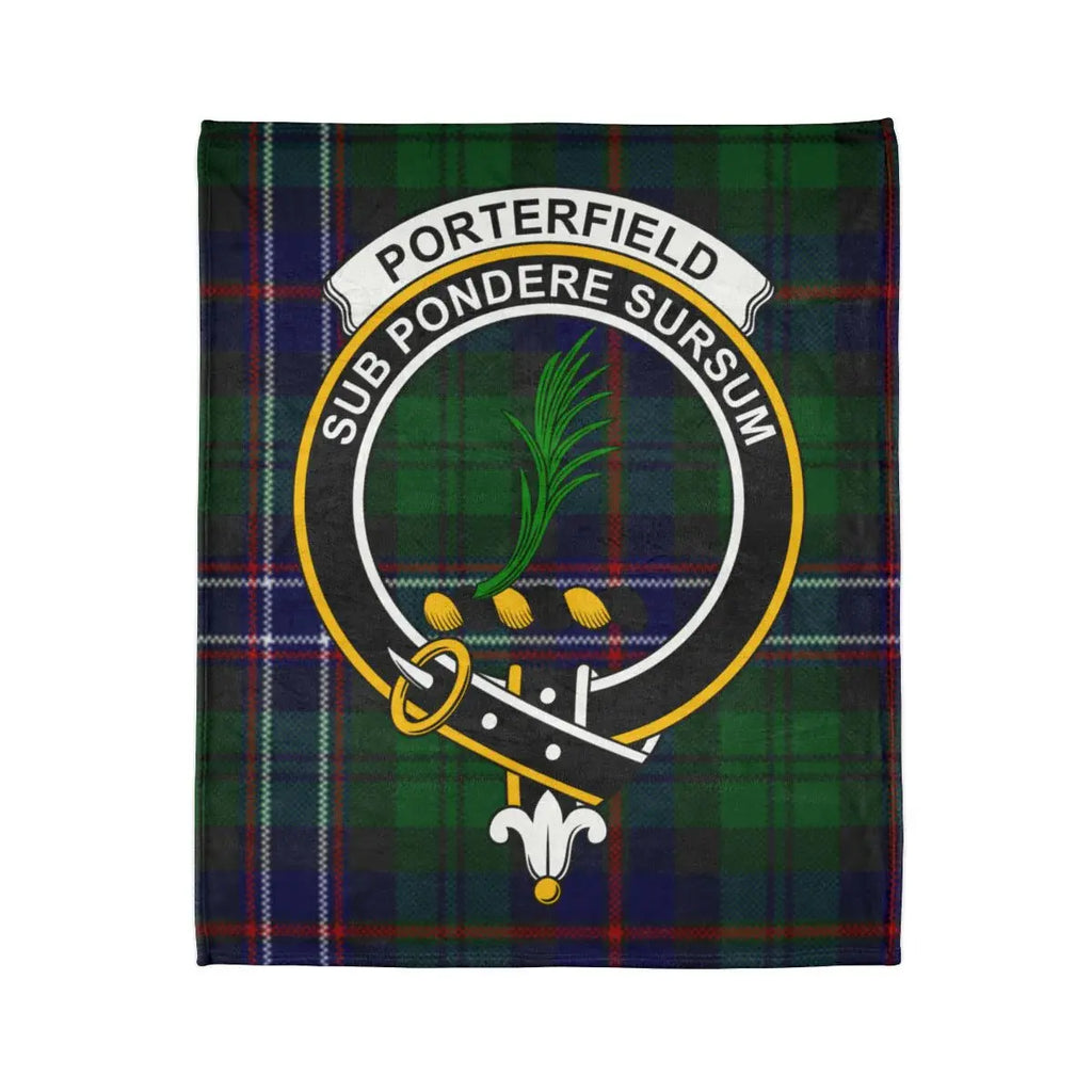Sub Pondere Sursum Porterfield Tartan Blanket