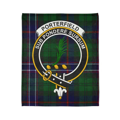 Sub Pondere Sursum Porterfield Tartan Blanket