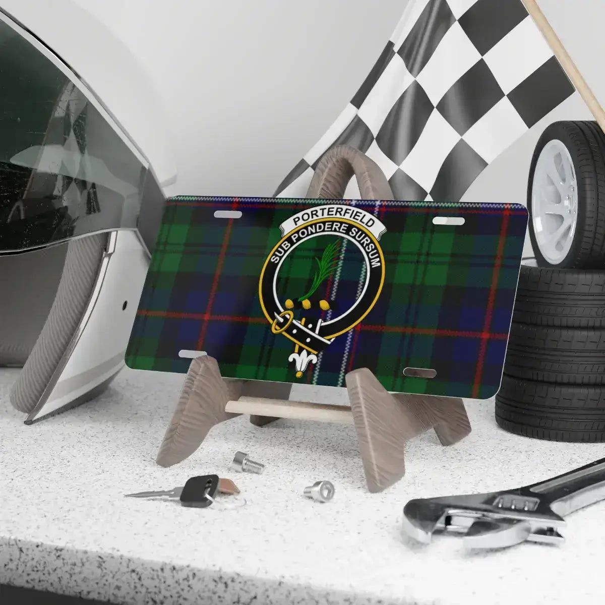 Porterfield Sub Pondere Surium License Plate product