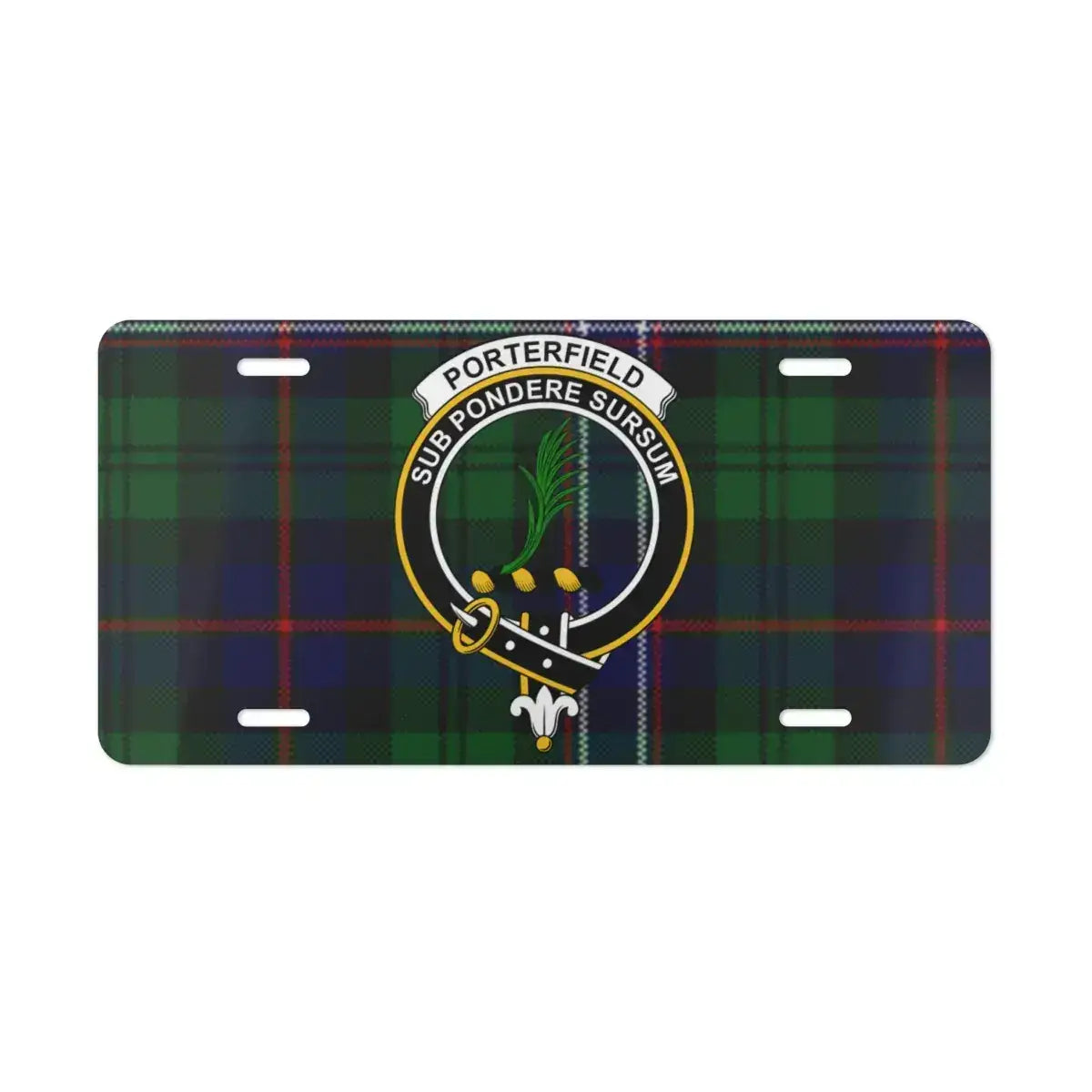 Porterfield Sub Pondere Sursum License Plate product