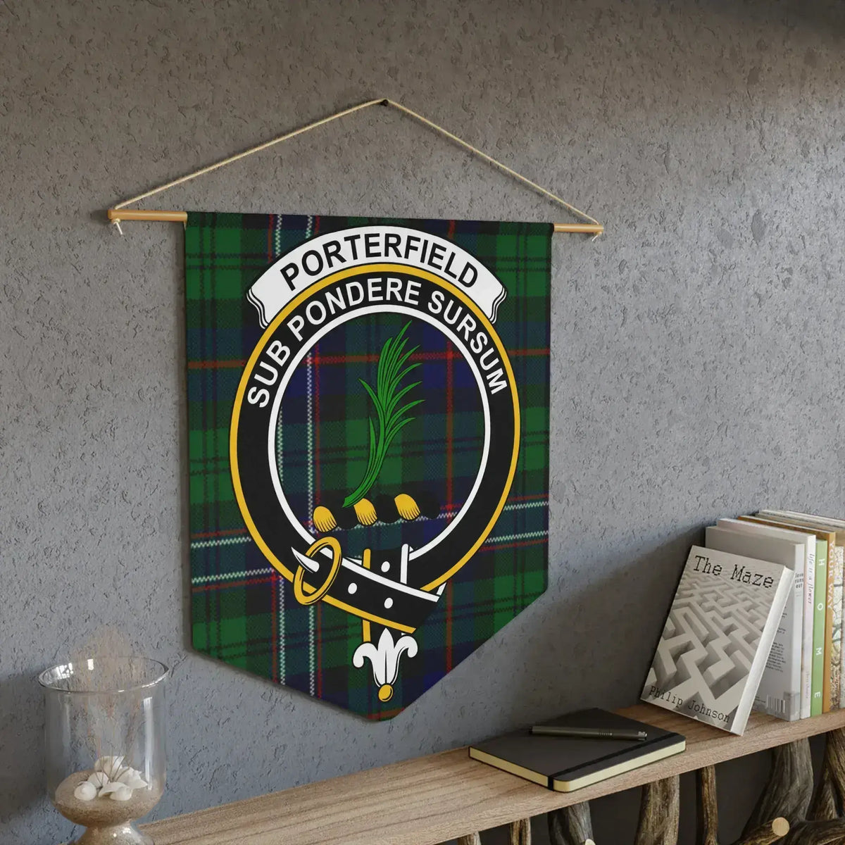 Porterfield Sub Pondere Sursum Tartan Hanging