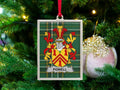 Custom Powell Family Crest Christmas Ornament product