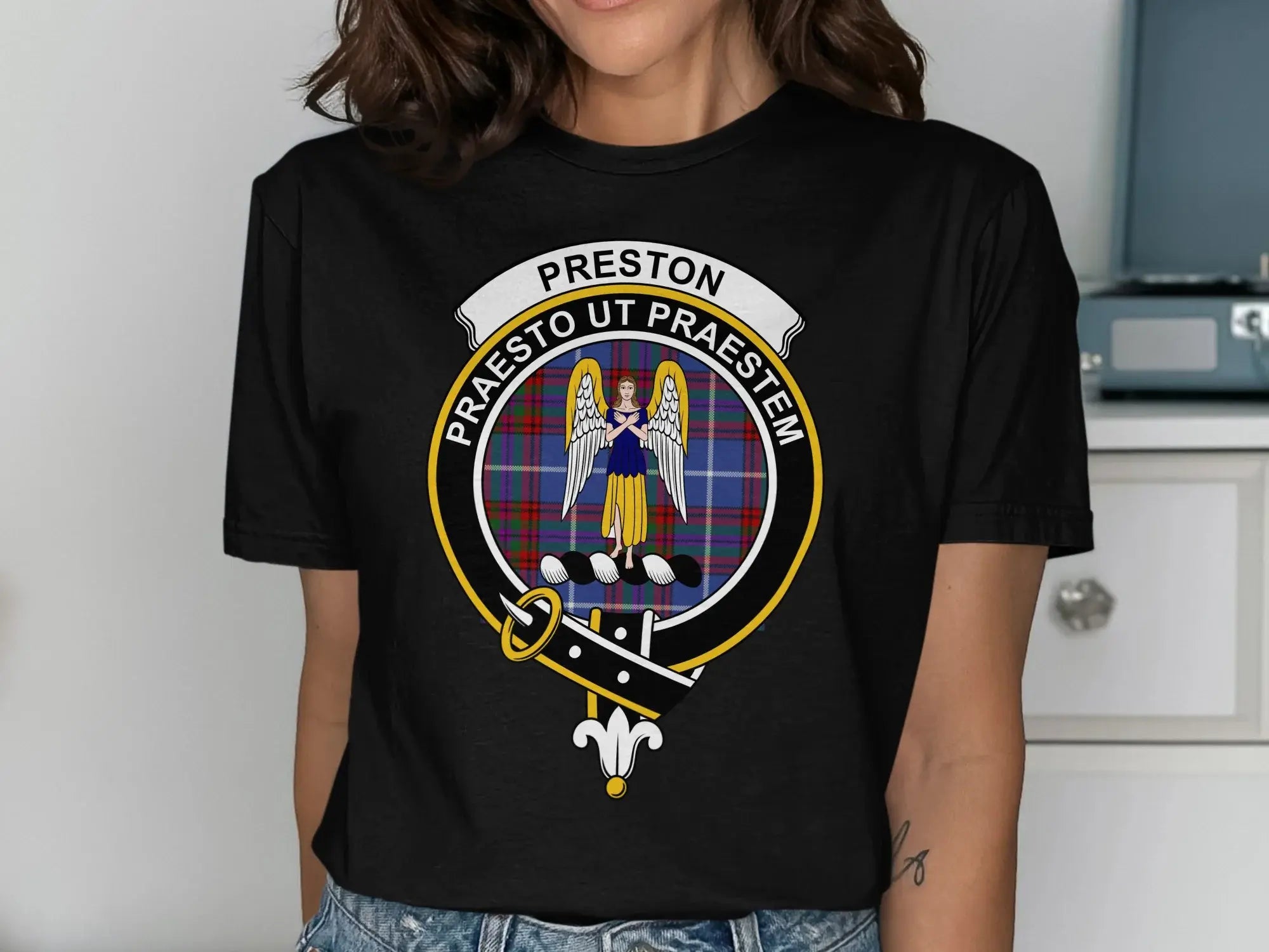Preston Praesto Ut Praestem Shield Emblem Shirt