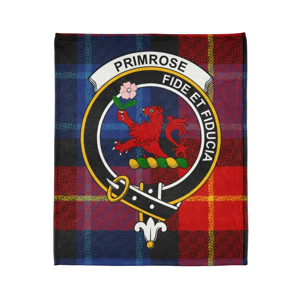 Primrose Family Crest Tartan Design Blanket