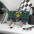Clan Pringle tartan novelty license plate — Amicitia Reddit Honores crest, 12" x 6" aluminium