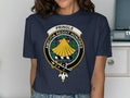 Pringle Amicitia Reddit Honores graphic tee in black — clan crest print, unisex fit
