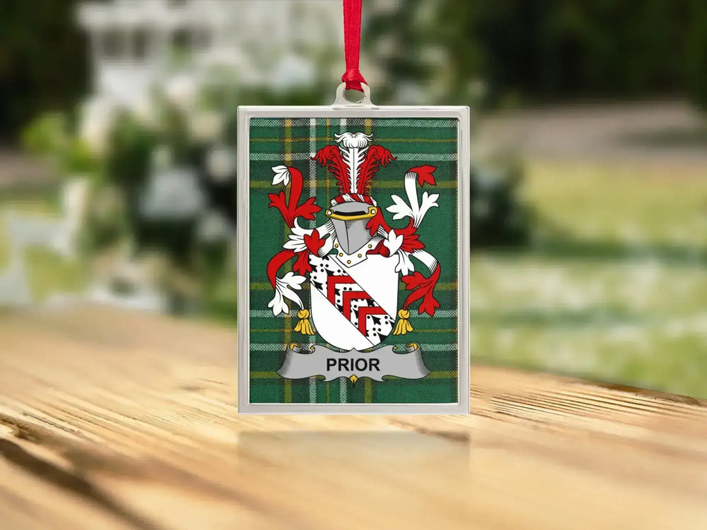 Personalized Family Crest Ornament Holiday product