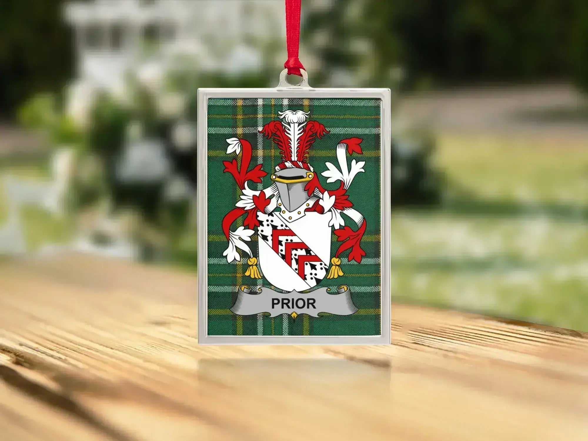 Personalized Family Crest Ornament Holiday product