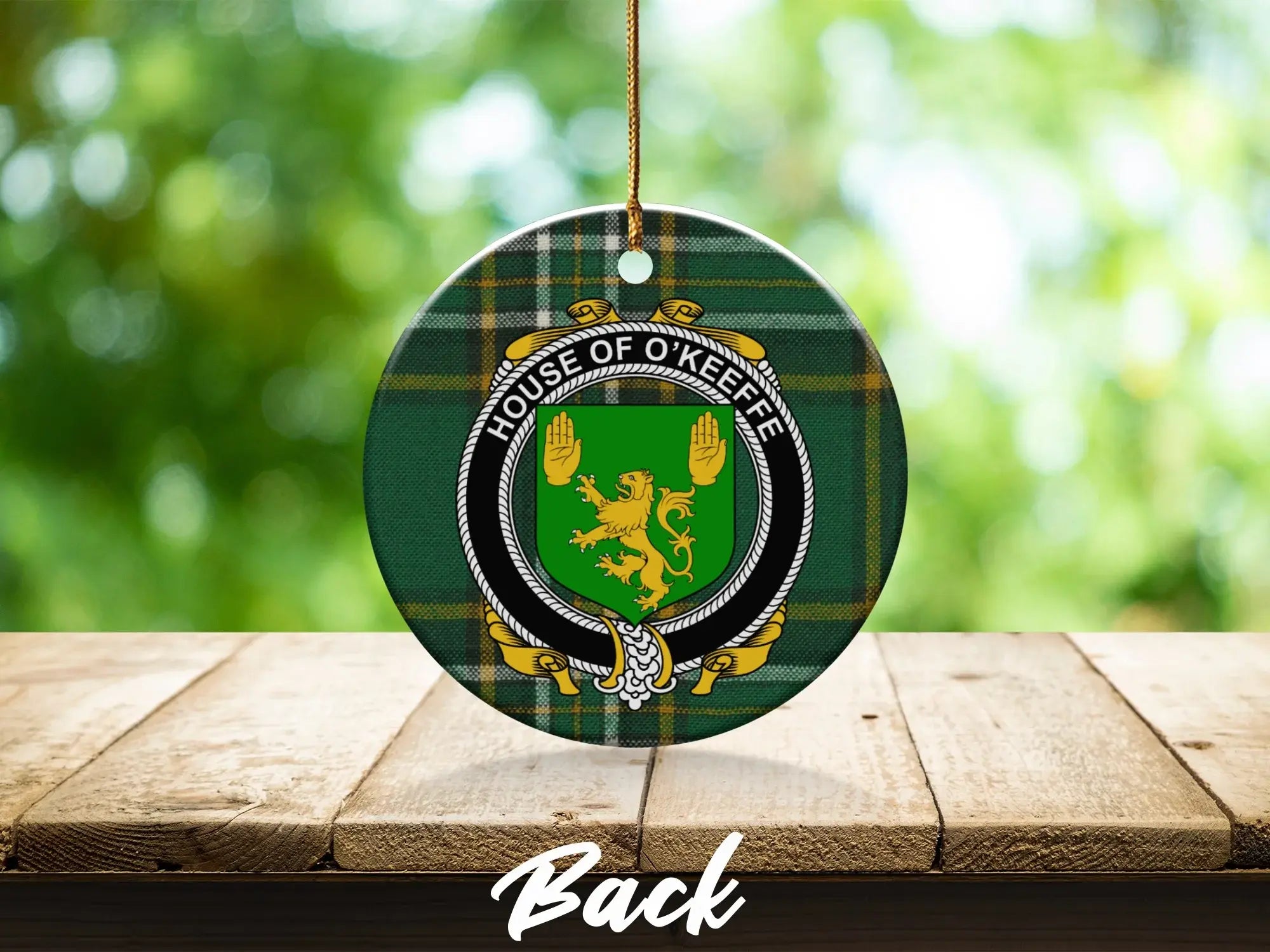 House of O'Keeffe Round Ornament Holiday Decor