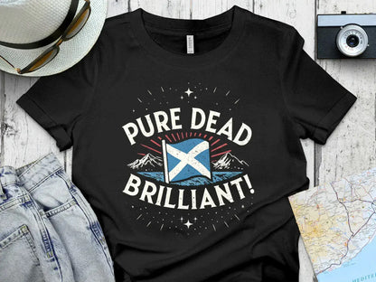 Pure Dead Brilliant Scottish Themed Graphic T-Shirt Product