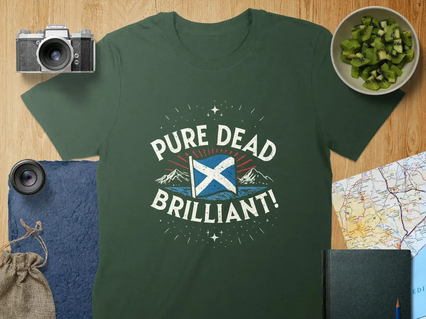 Pure Dead Brilliant Flag Graphic Tee Shirt product