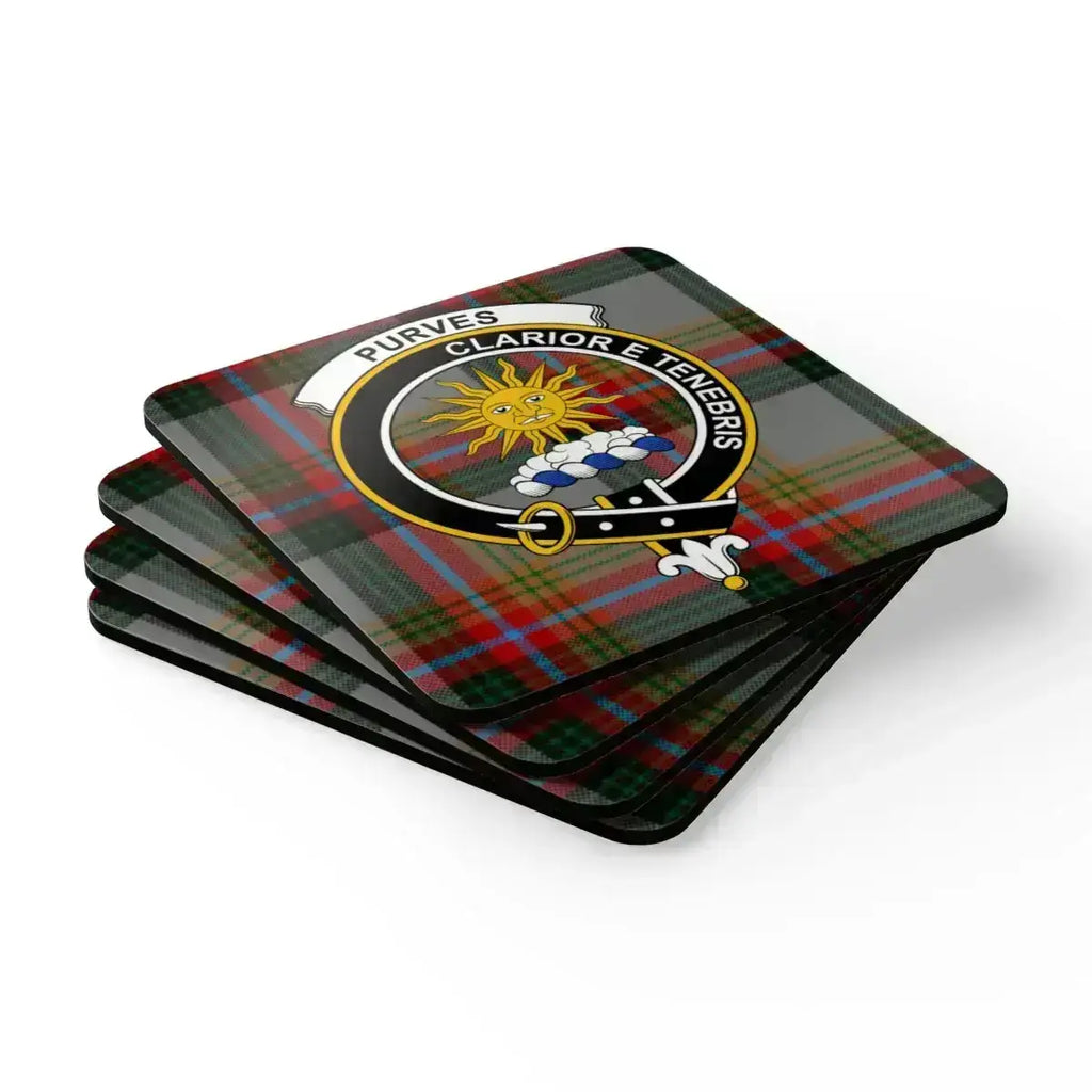 Purves Clarior E Tenebris Plaid Coasters product