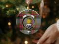 Purves Crest Tartan Christmas Ornament