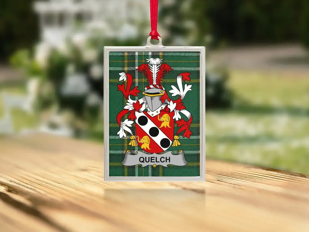 Quelch Coat of Arms Design Family Crest Plaque product