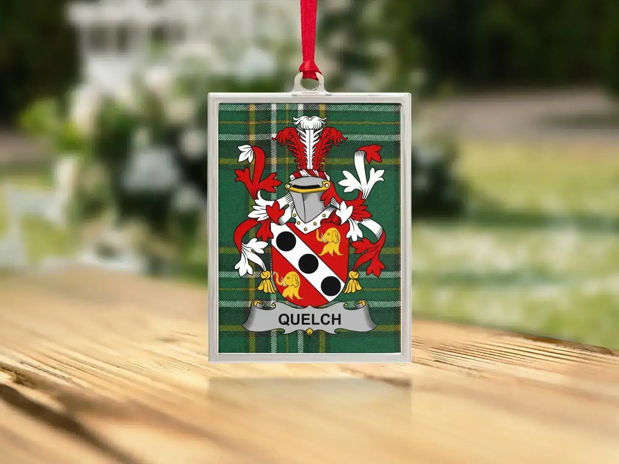 Quelch Coat of Arms Design Family Crest Plaque product