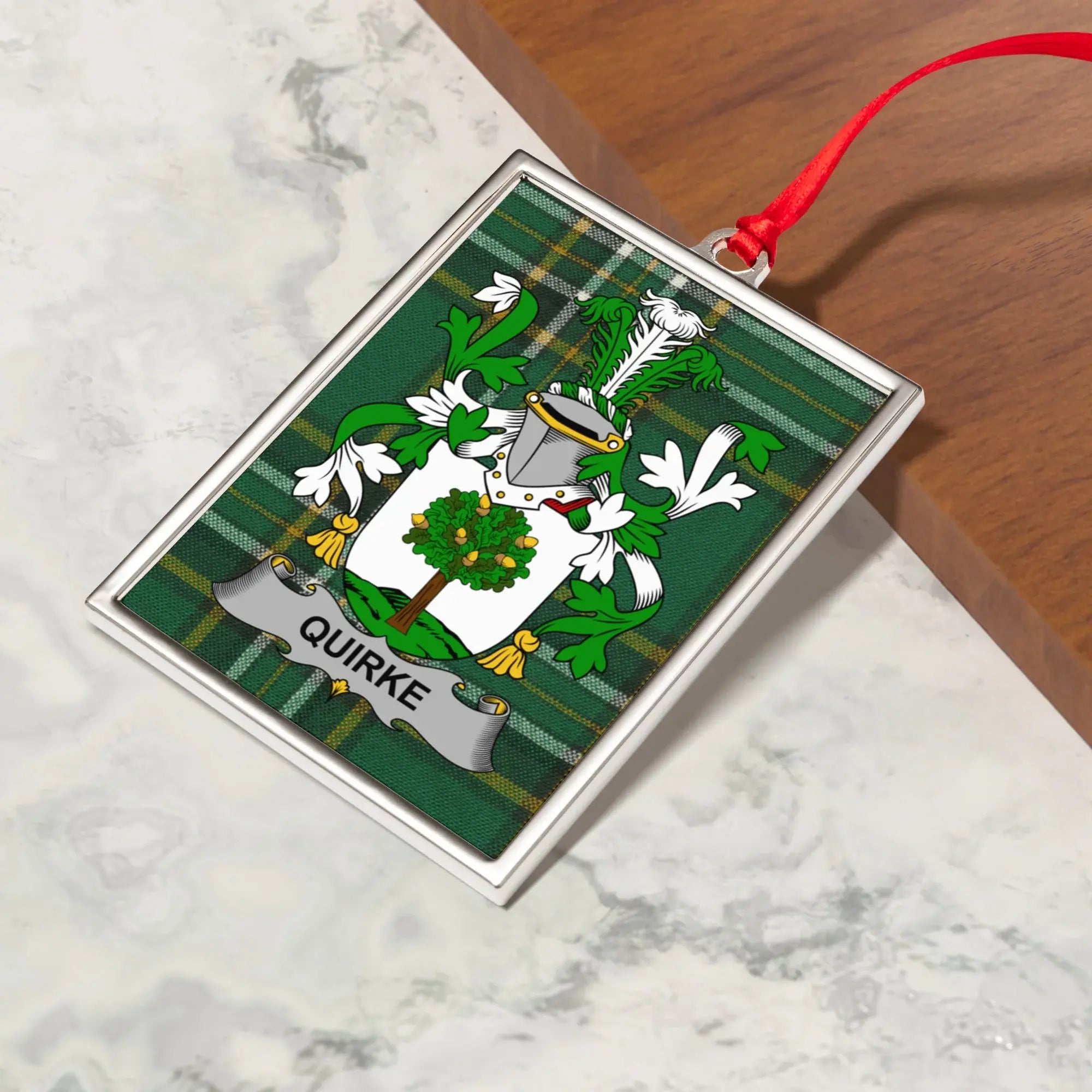 Quirke Family Crest Ornament Heritage Display product