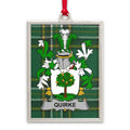 Quirke Family Crest Plaid Design Hanging Ornament product