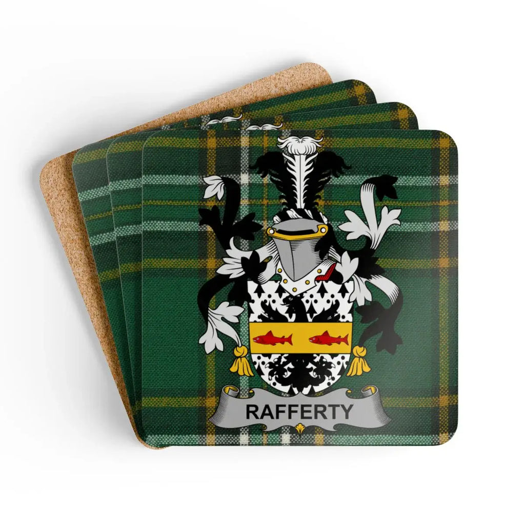 Rafferty Tartan Crest Drink Coaster Set Product