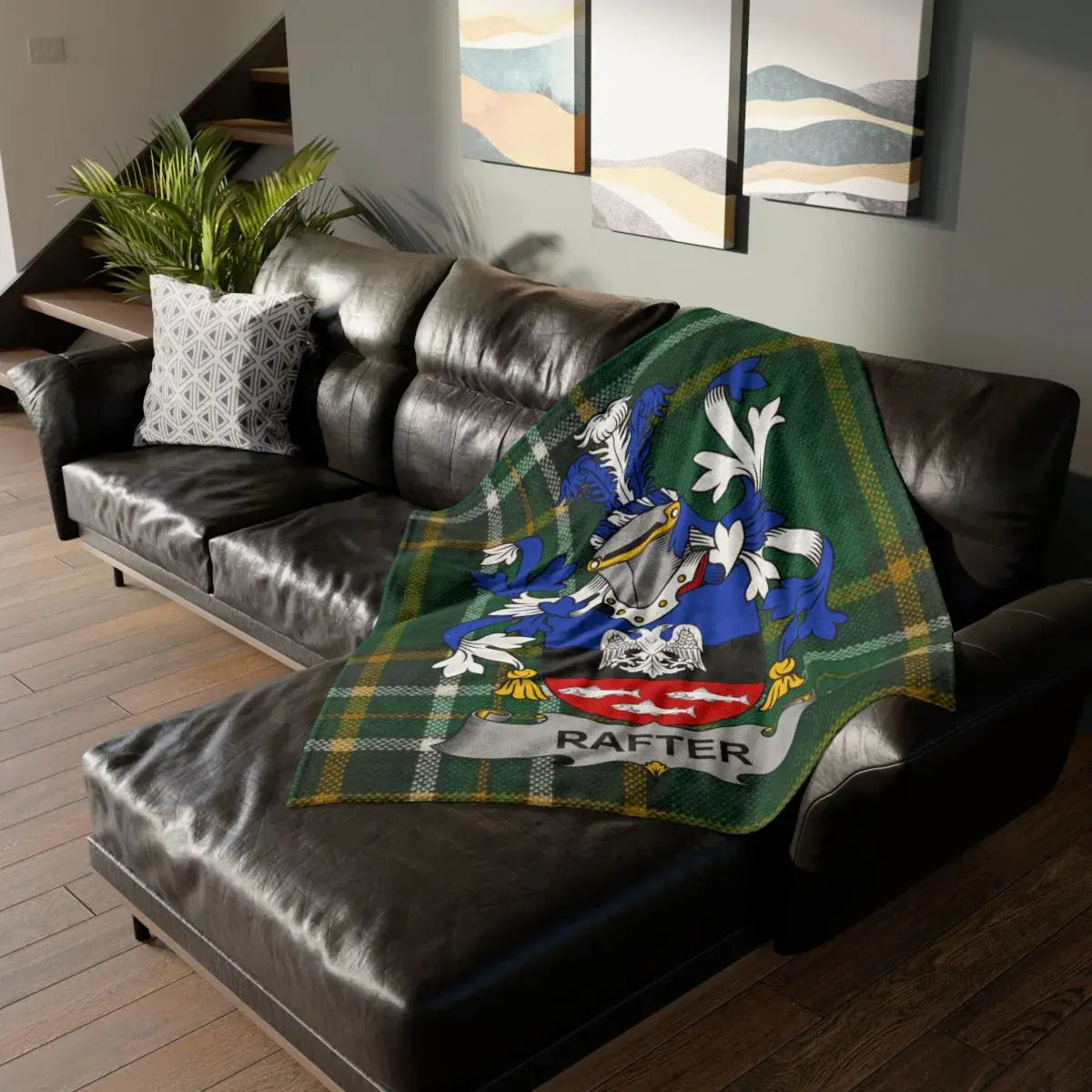 Beautiful Tartan Shield Design Personalized Blanket