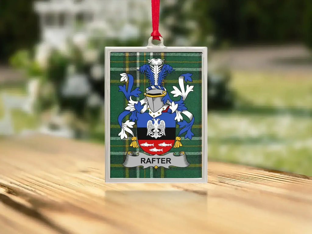 Rafter Family Crest Coat of Arms Ornament product