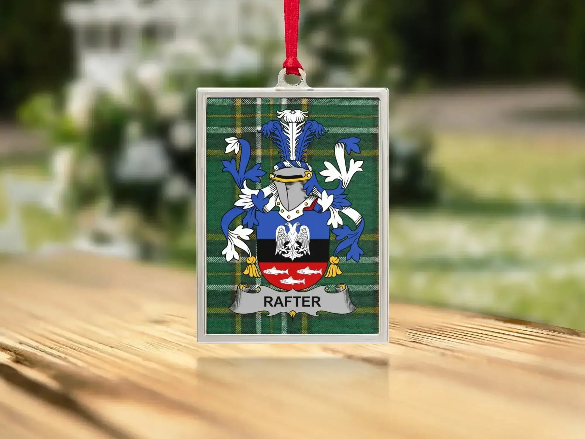 Rafter Family Crest Coat of Arms Ornament product