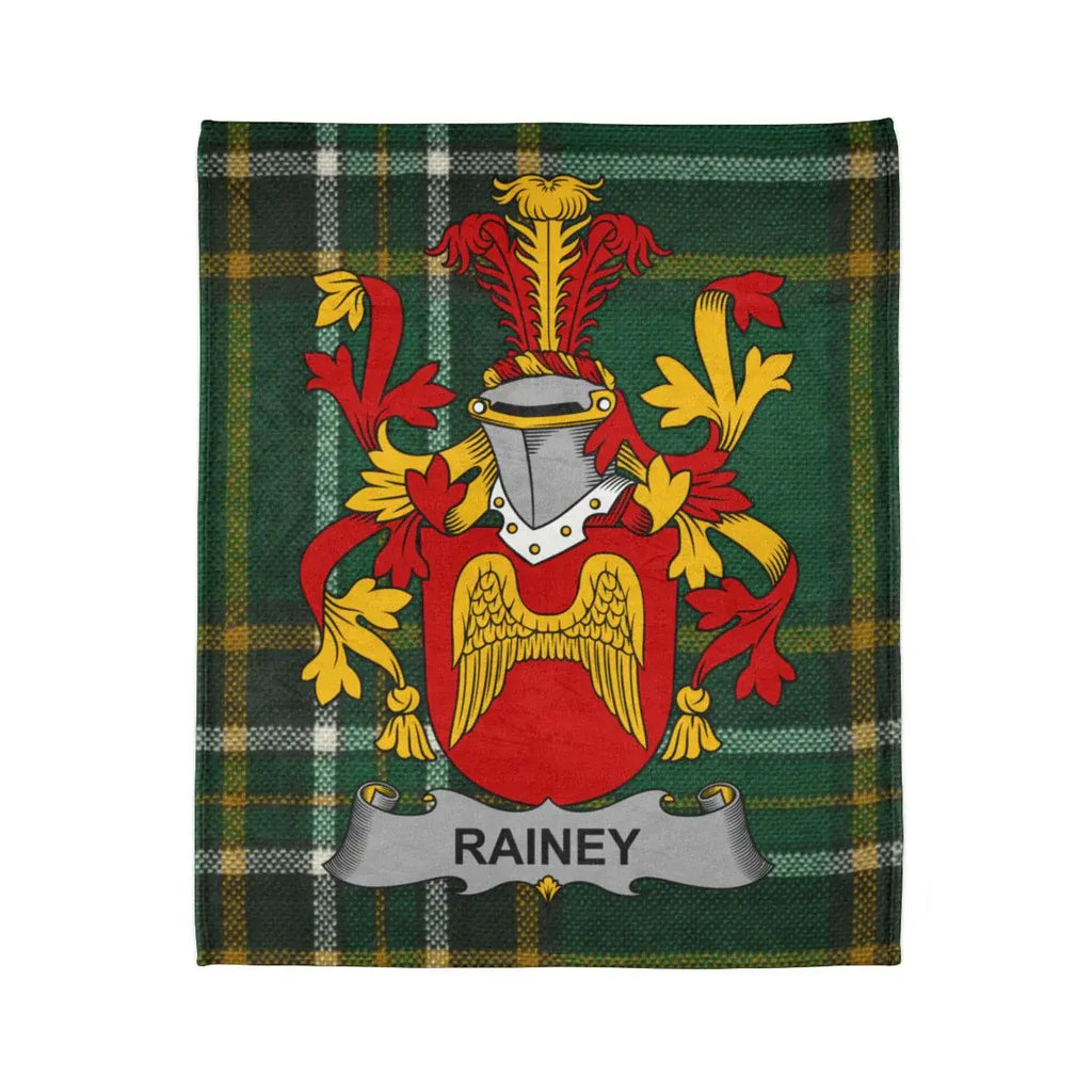 Rainey Family Crest Tartan Design Blanket