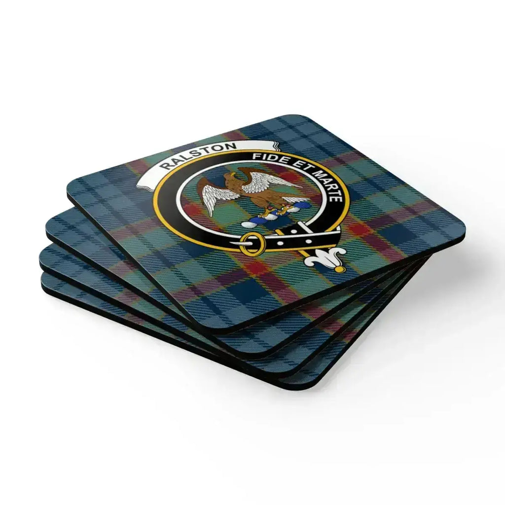 Ralston Fide et Marte Scottish Clan Crest Coasters product