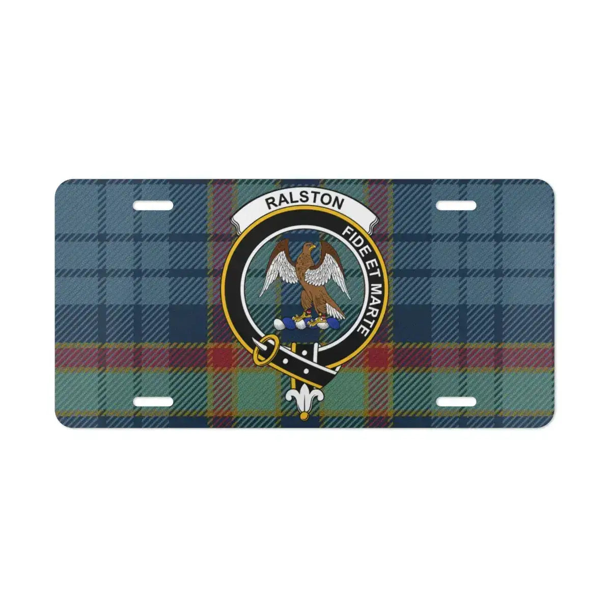Ralston Crest Tartan Decorative License Plate product