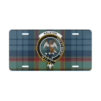 Ralston Crest Tartan Decorative License Plate product