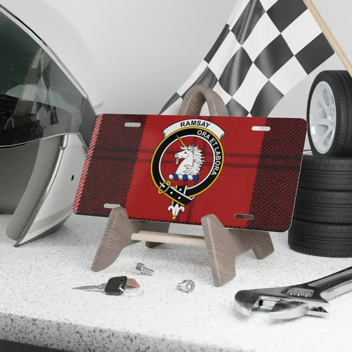 Ramsay Ora Et Labora Decorative License Plate product