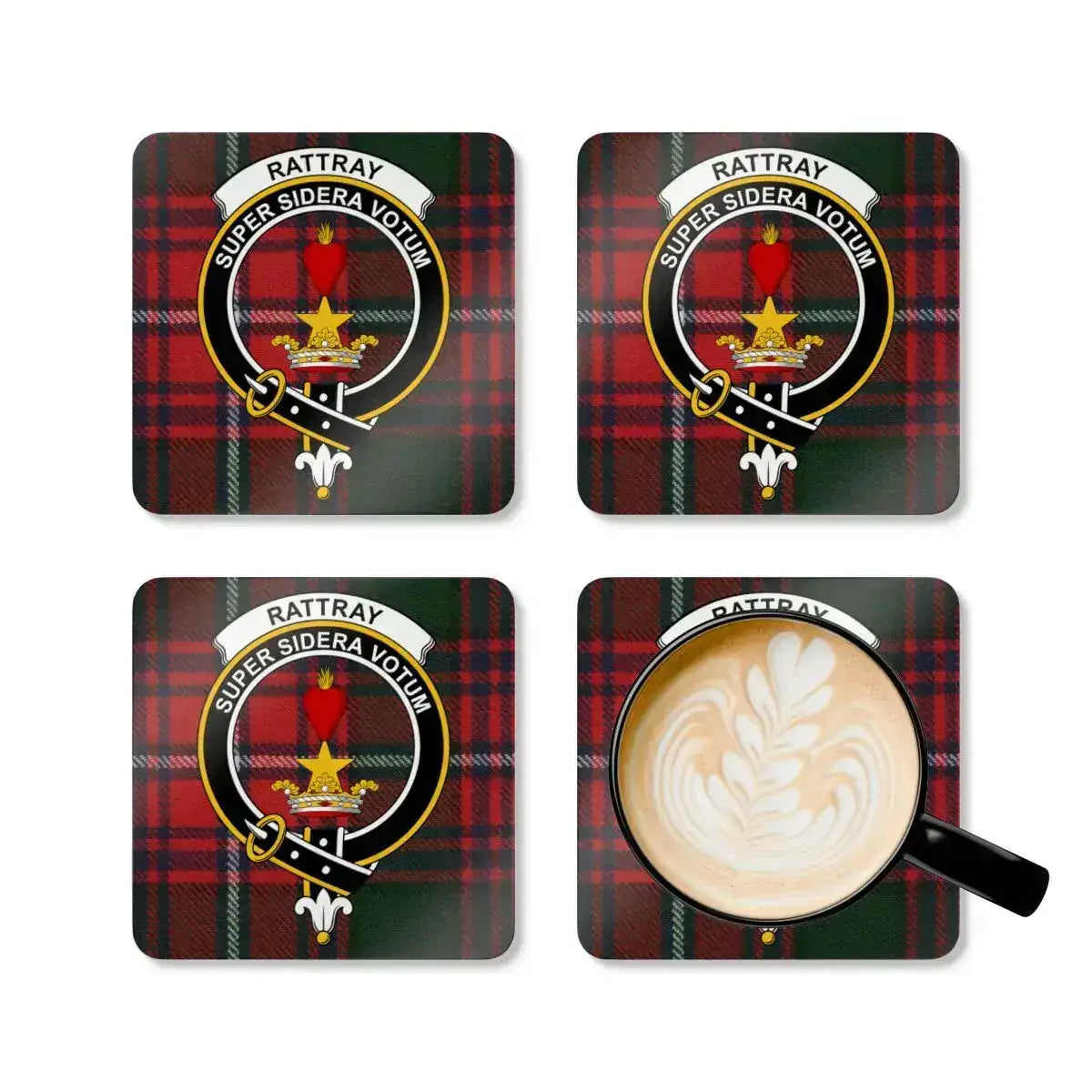 Rattray Super Sidera Vocum Tartan Coaster Set product type