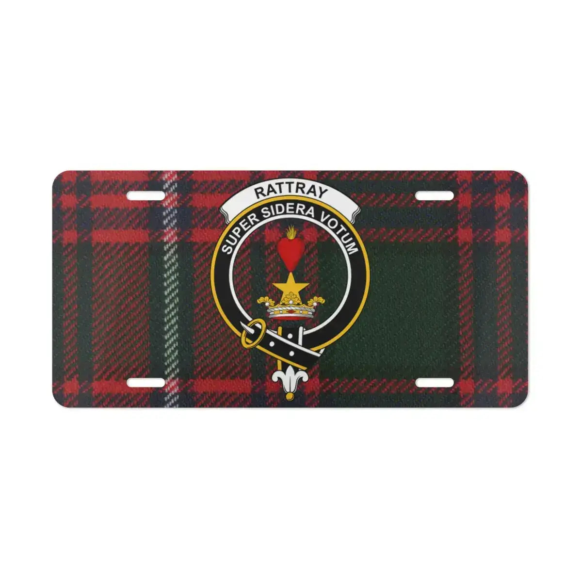 Clan Rattray Super Sidera Votum Emblem License Plate product