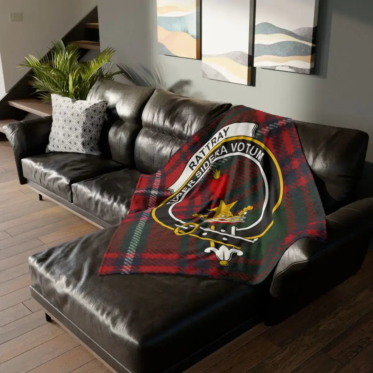 Rattray Usque Sidera Votum Scottish Tartan Blanket