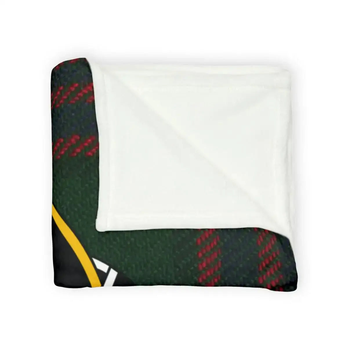Cozy and Stylish Green Red Plaid Design Blanket