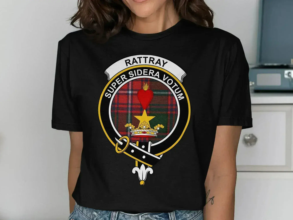Clan Rattray Crest Emblem Printed T-Shirt