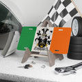 Irish Flag with Rawlins Family Crest License Plate product