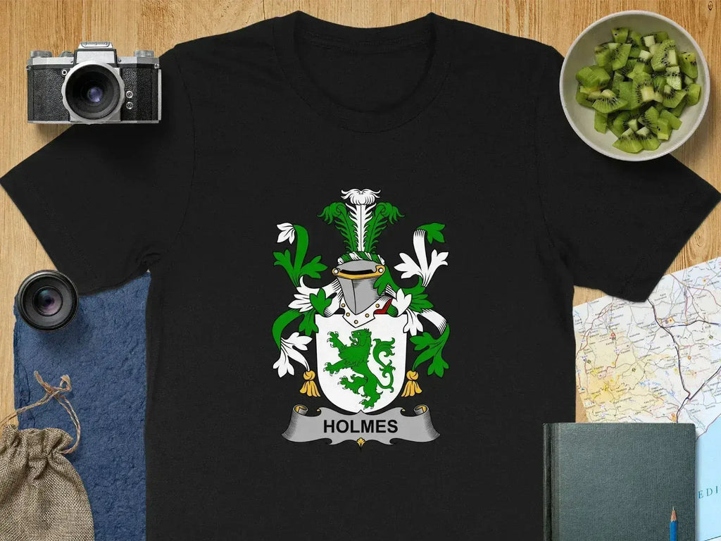 Unique Holmes Family Crest Graphic T-Shirt product type