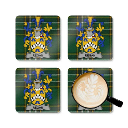 Coat of Arms Regan Family Crest Custom Coaster product