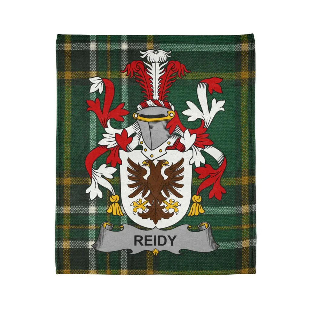 Reidy Family Crest Tartan Pattern Blanket