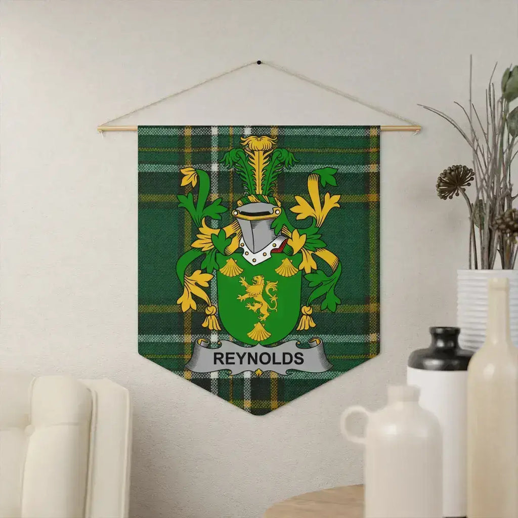 Reynolds Family Crest Tartan Shield Wall Hanging product