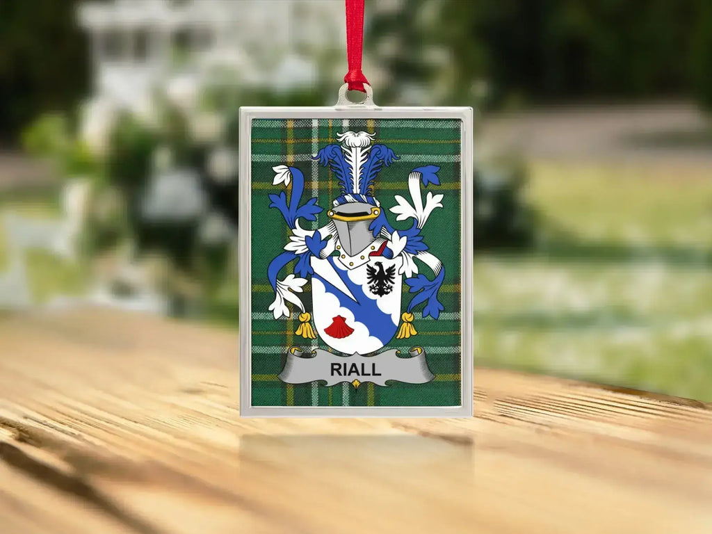 Riall Family Crest Square Ornament product type