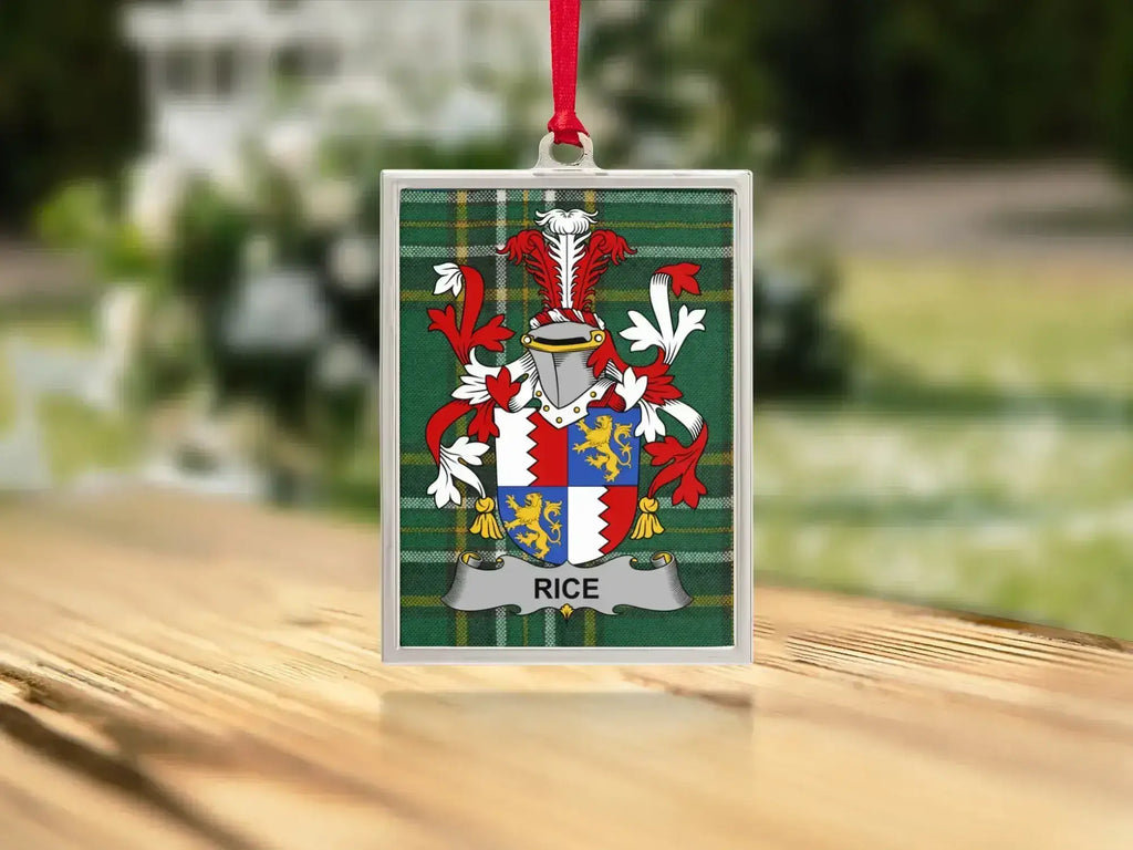 Personalized Family Crest Ornament Product
