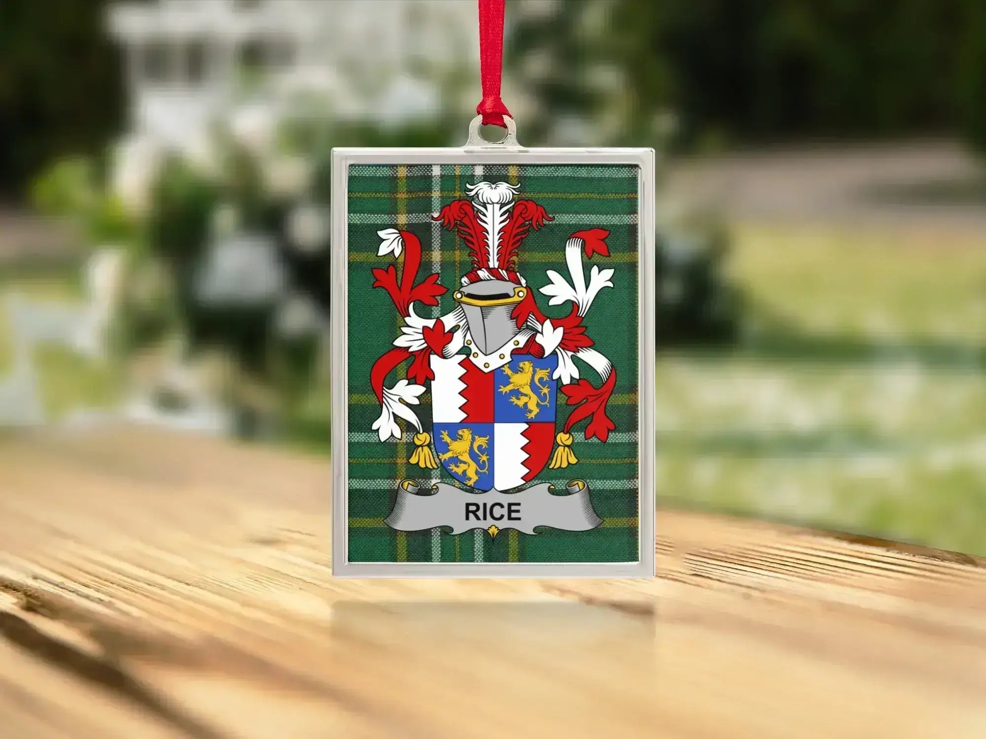 Personalized Family Crest Ornament Product
