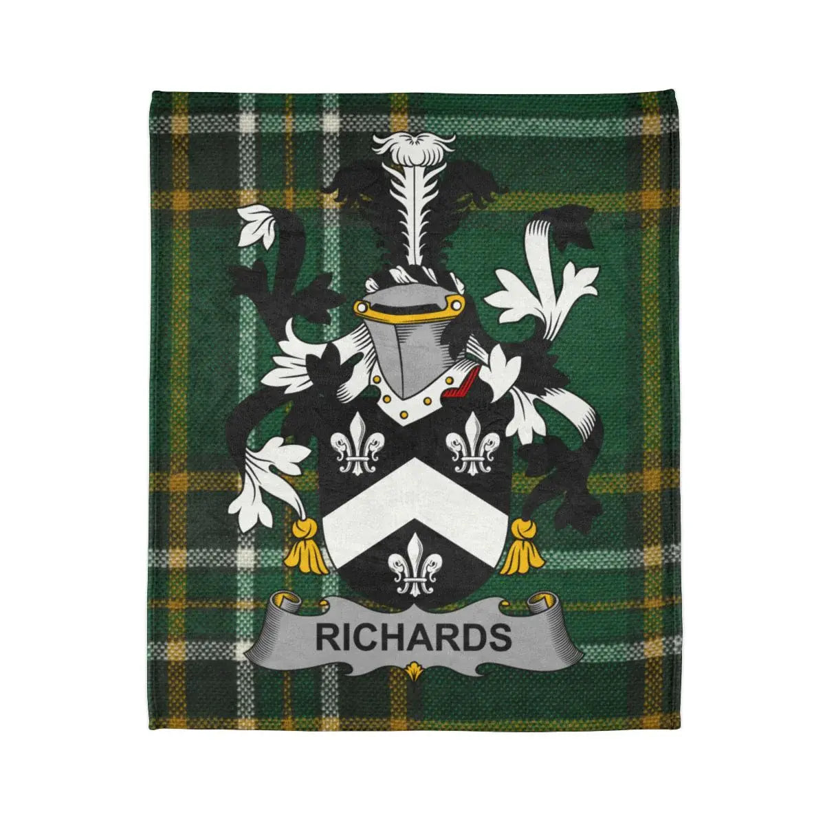 Richards Tartan Crest Blanket for Cozy Nights