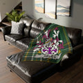 Customized Family Crest Throw Blanket for Home Decor